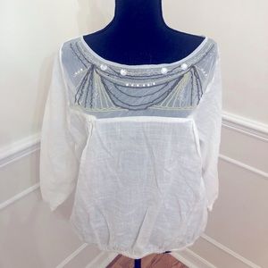Beaded Sheer Top